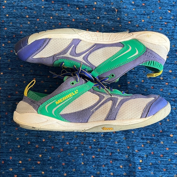 Merrell barefoot trail running sneakers size 9 Green and Purple - Picture 6 of 7